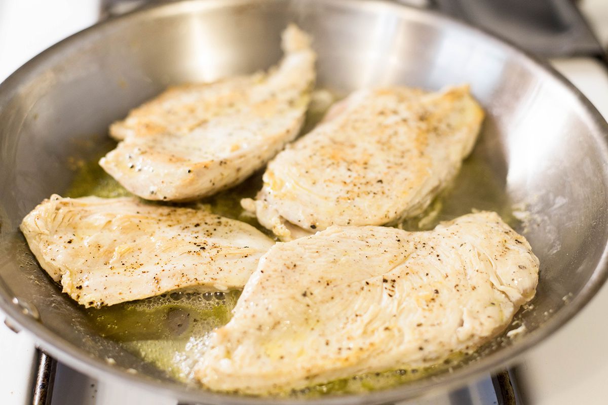 Finish searing the chicken on the stovetop