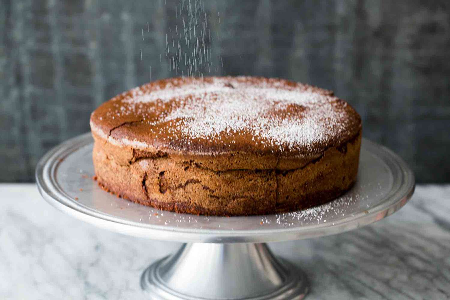 Bittersweet Chocolate Cake with sprinkle of powdered sugar