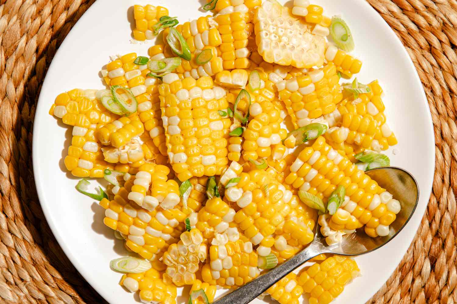 Corn Salad on a plate