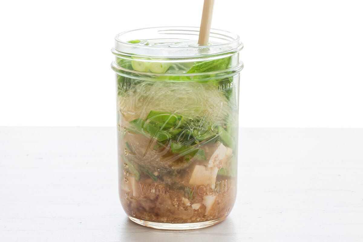 From Scratch Ramen Noodle Cups fill the cups with hot water