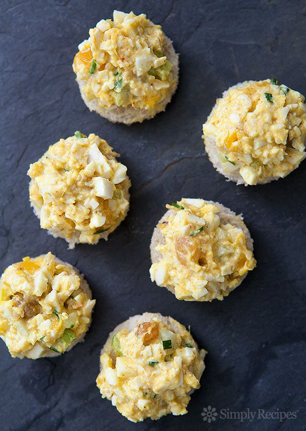 Curried Egg Salad with Mango Chutney