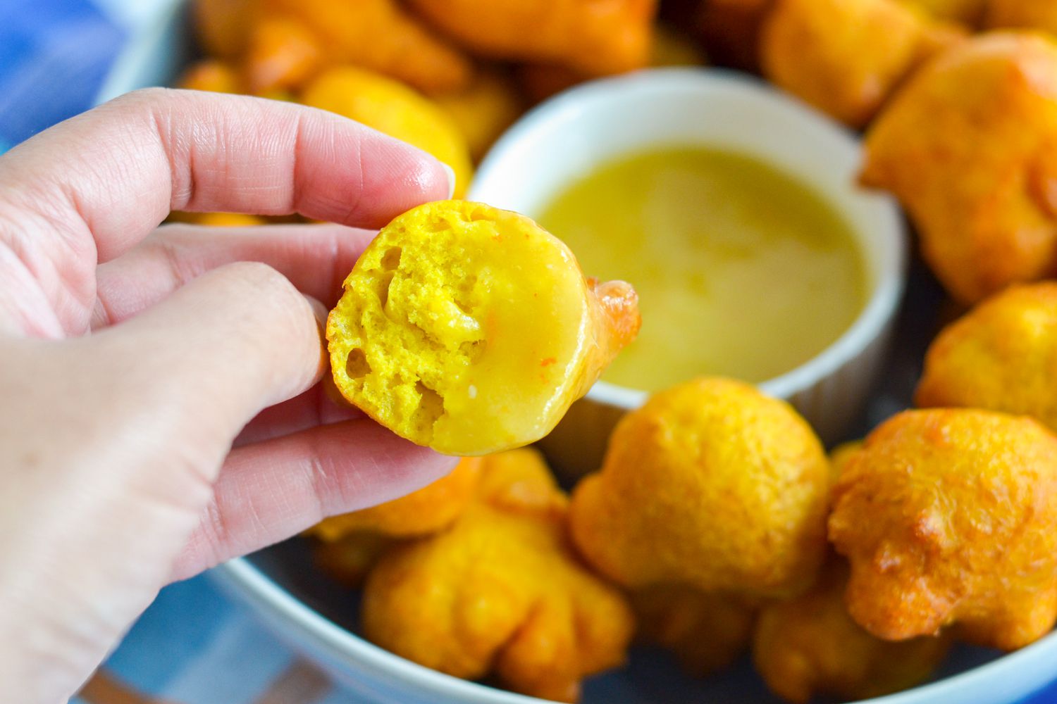 Plated Guyanese pholourie 