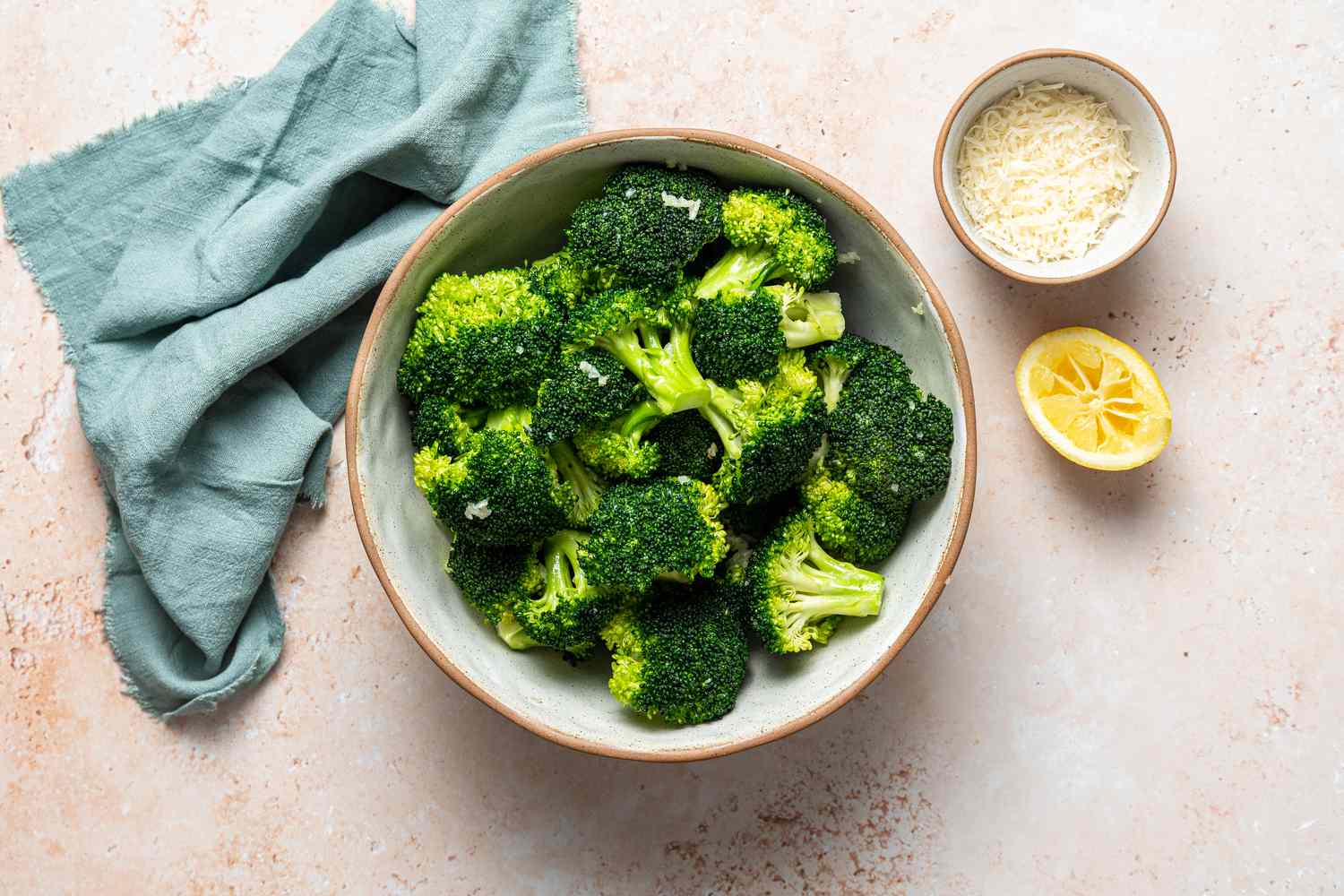 Ingredients for a roasted Broccoli recipe