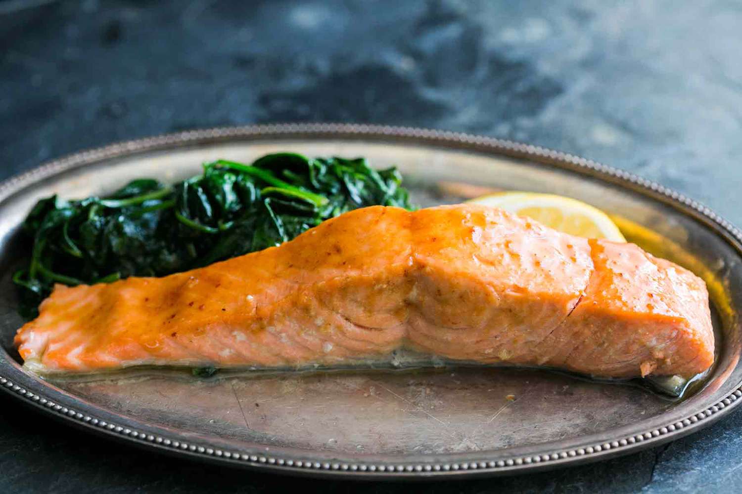 Apple Cider Honey Glazed Salmon