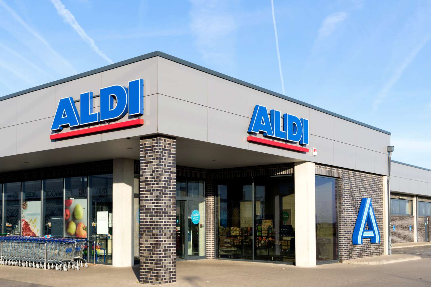 Outside view of an ALDI store