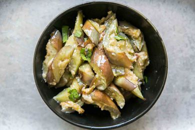 Japanese Eggplant with Ginger and Miso