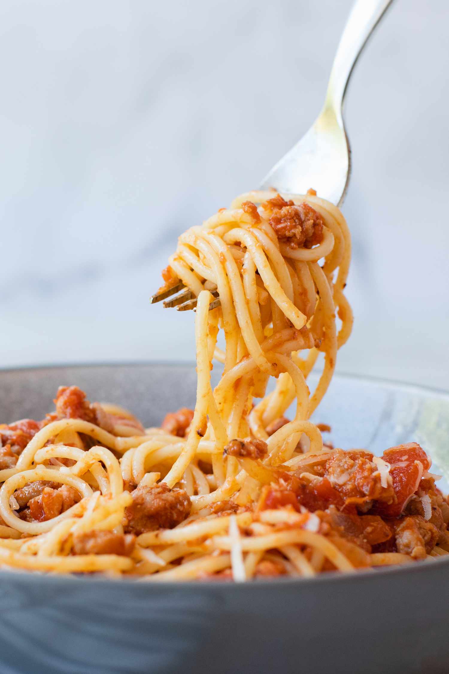 Easy Italian Sausage Spaghetti