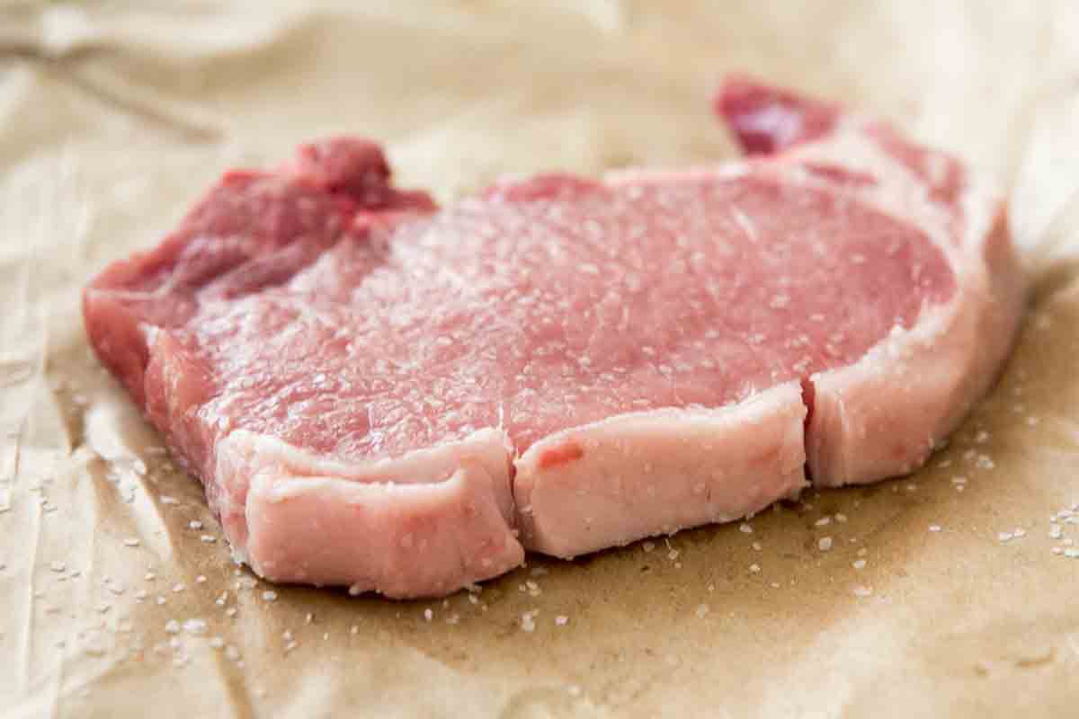 score fat on pork chop