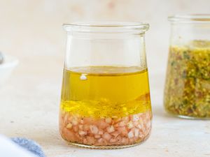 Jar of Sherry-Shallot Vinaigrette