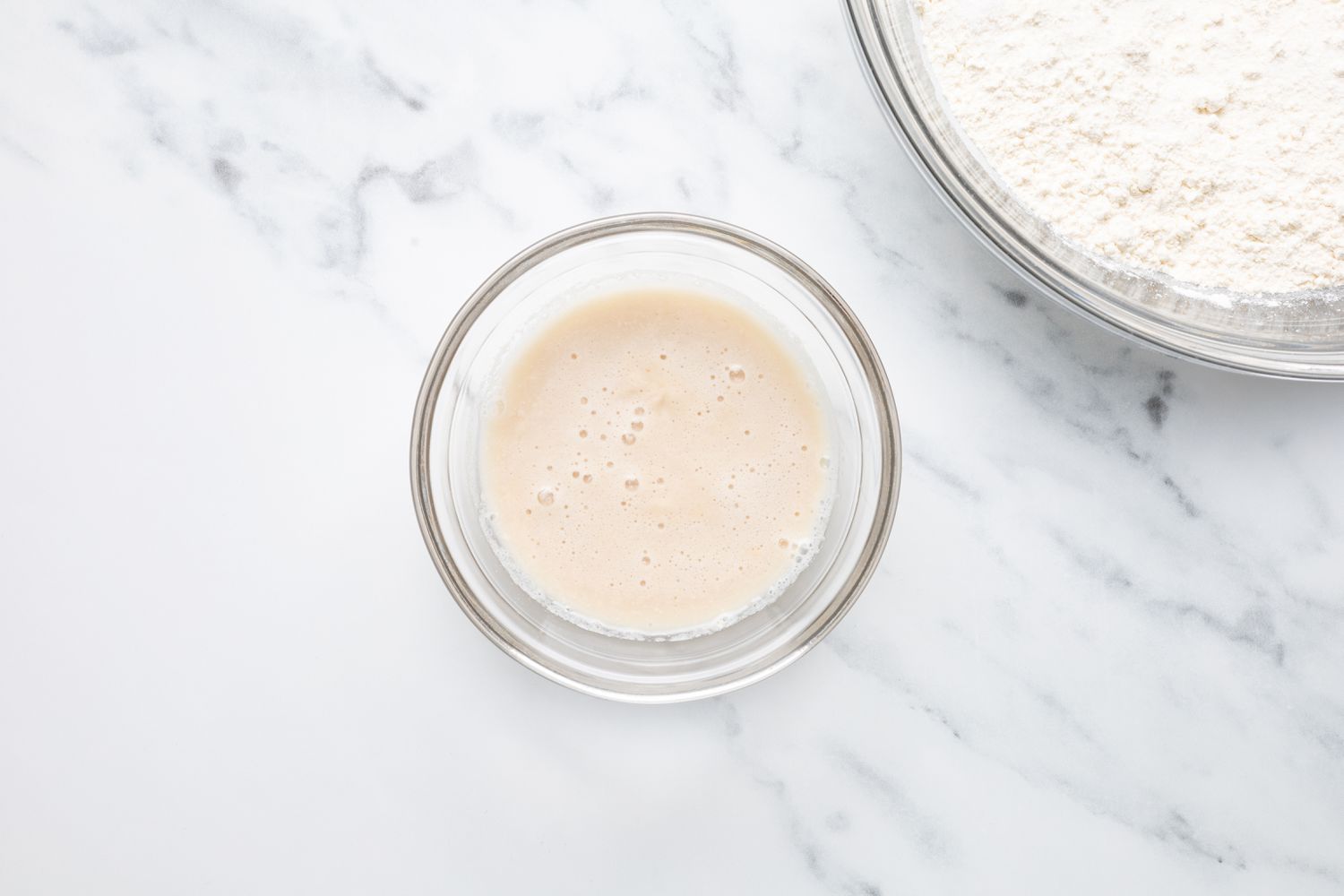 Bowl of Activated Yeast for Pepperoni Rolls