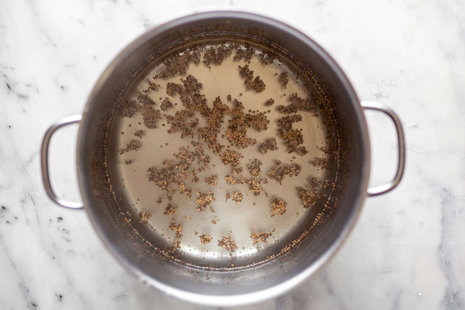 Mustard Seeds Boiled for Chow Chow Recipe