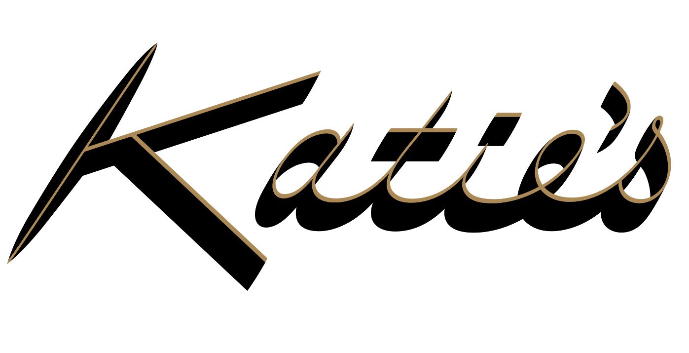 The word Katies in stylized font with a black shadow effect