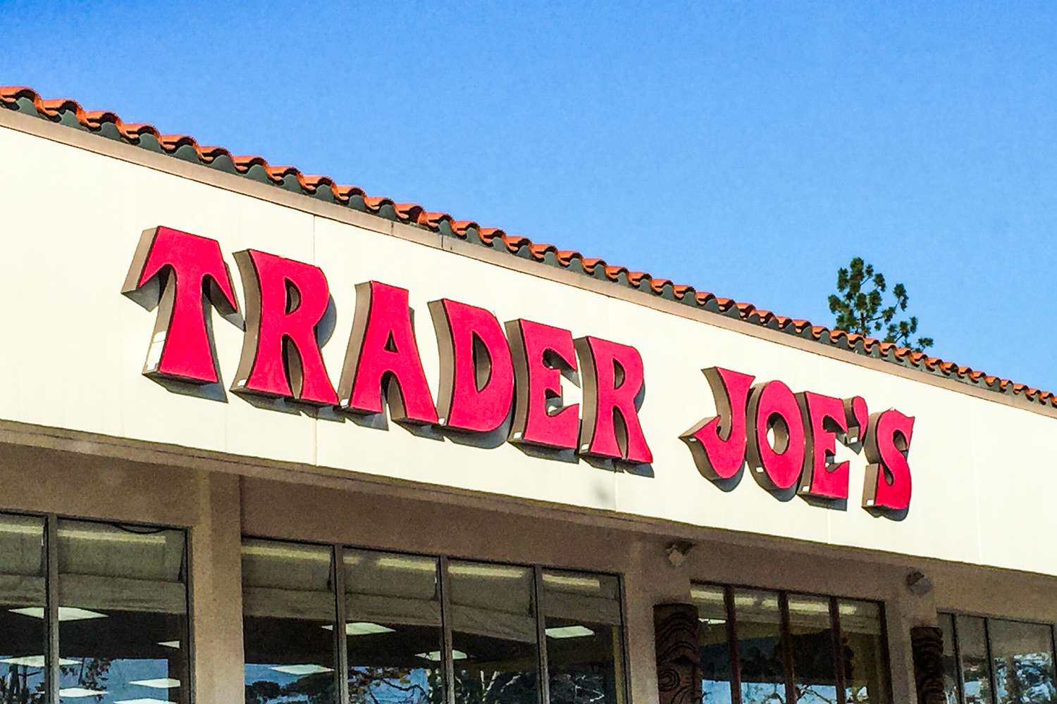Trader Joe's storefront and sign