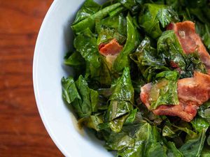 easy collard greens and bacon
