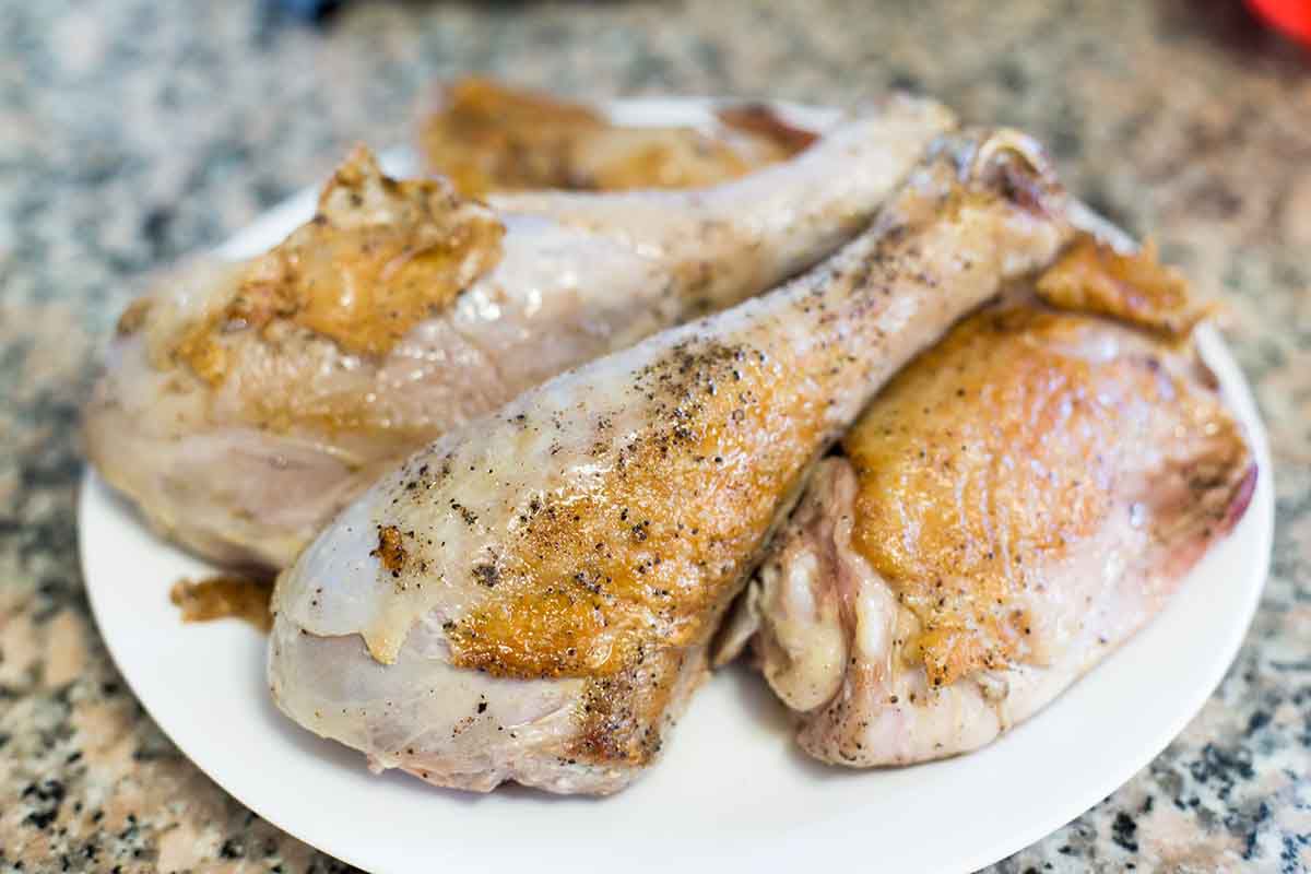 Pressure Cooker Turkey with Dijon Gravy