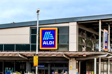 An outside view of an Aldi store