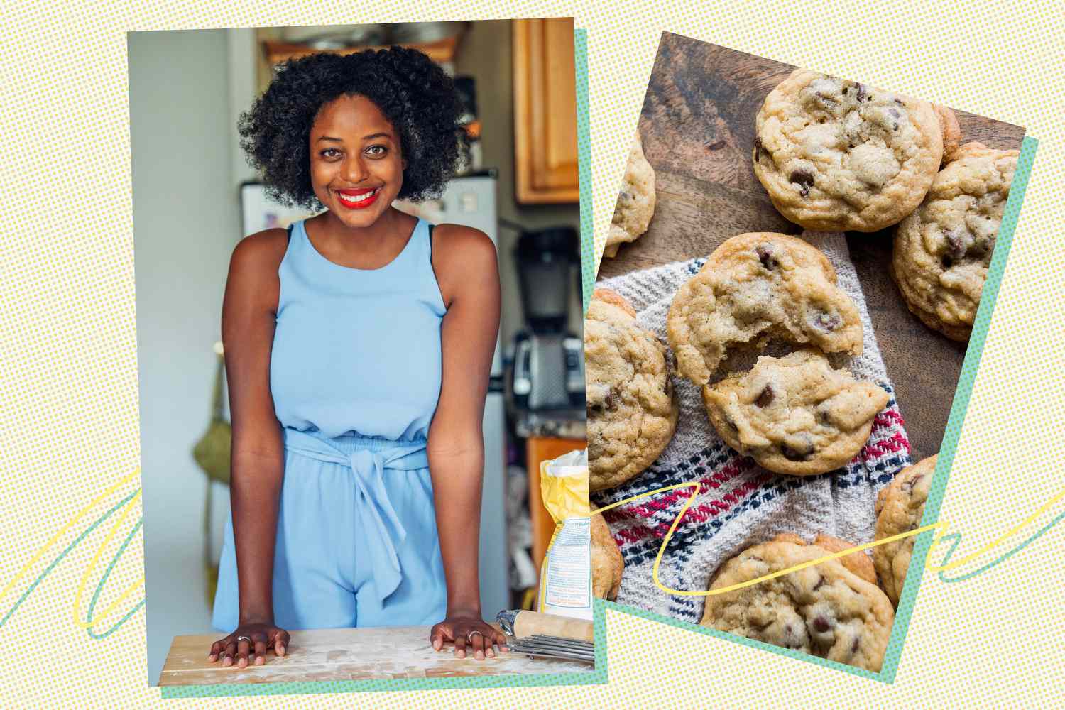 Vallery Lomas and Chocolate Chip Cookies