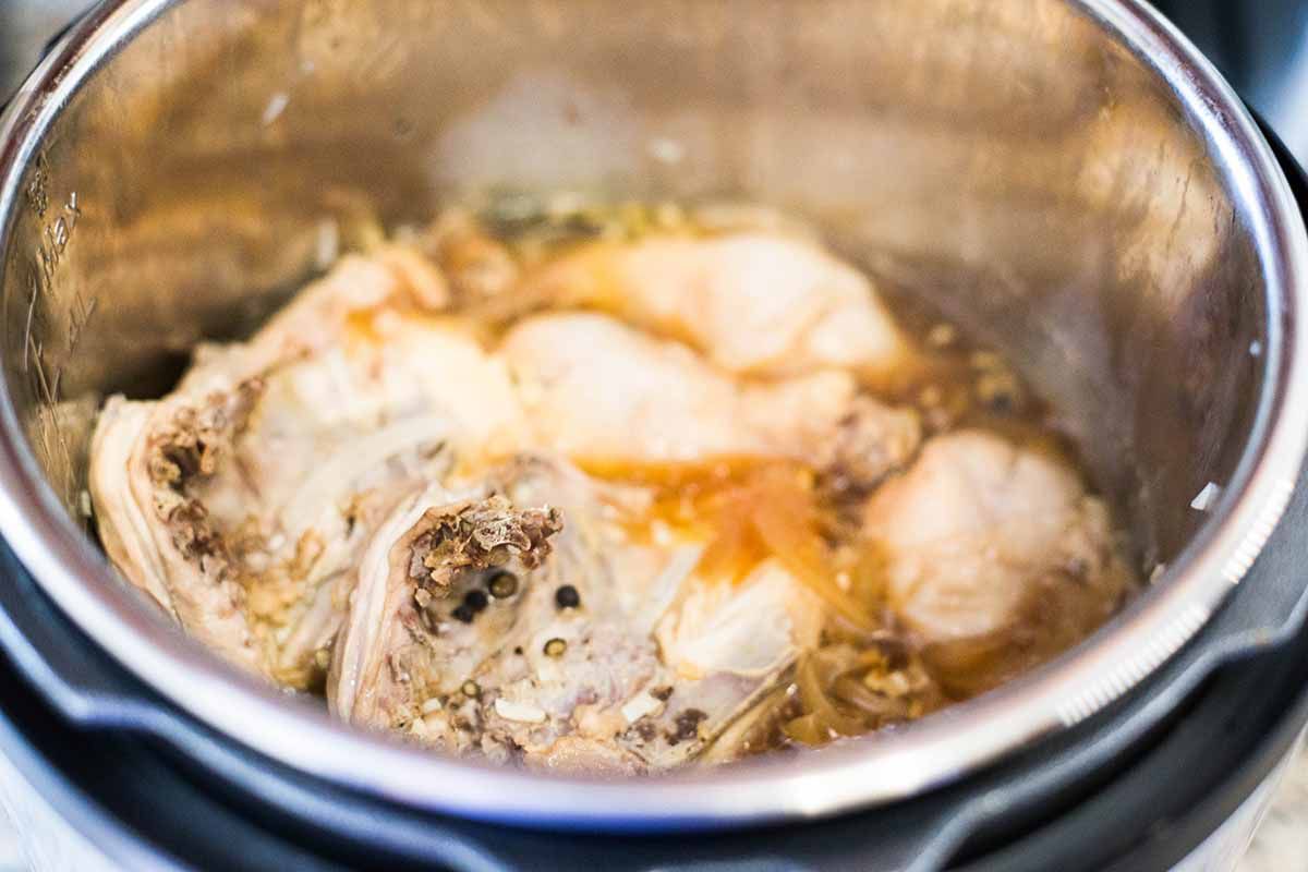 Pressure Cooker Chicken Adobo with Rice