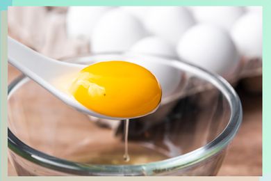 Egg with blood spot on it