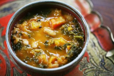 Kale and Roasted Vegetable Soup