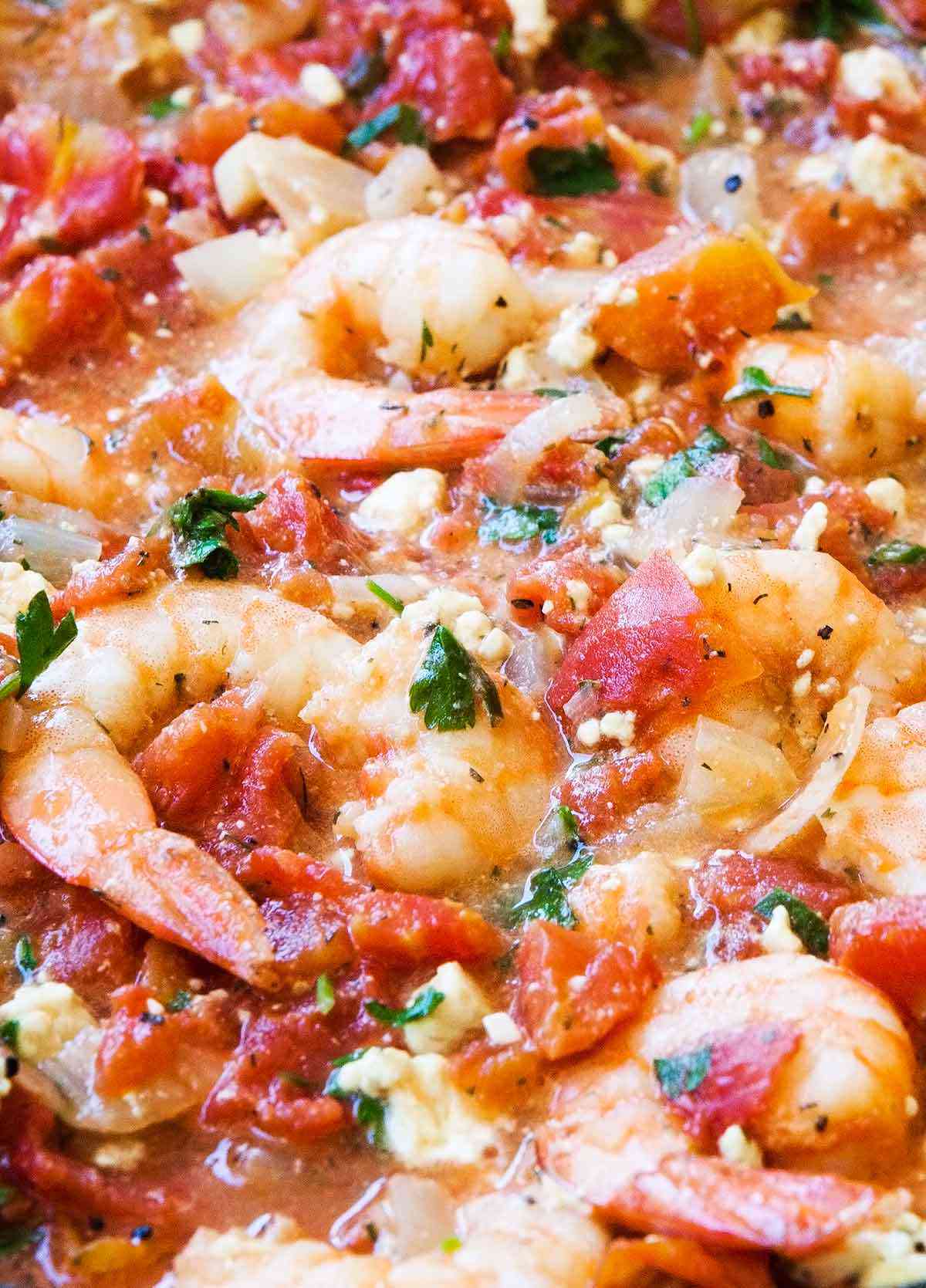 Baked Shrimp Tomato Feta