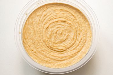 hummus in a container