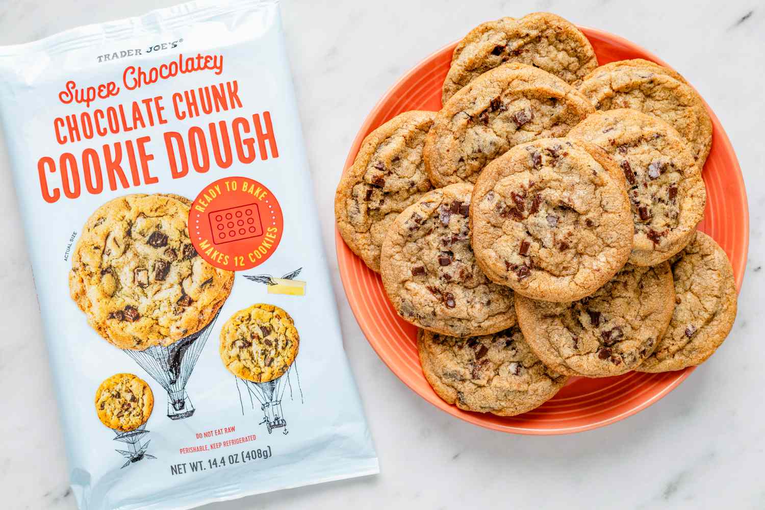 Trader Joe's super chocolately chocolate chunk cookie dough