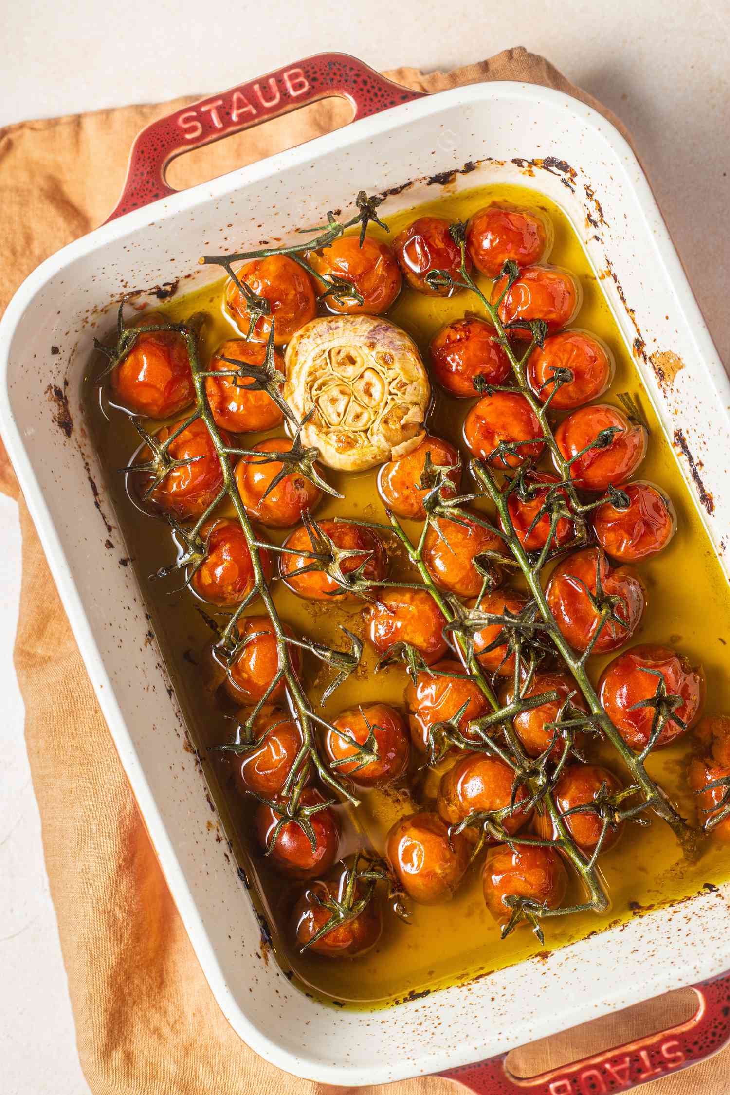 Tomato Confit in a Baking Dish