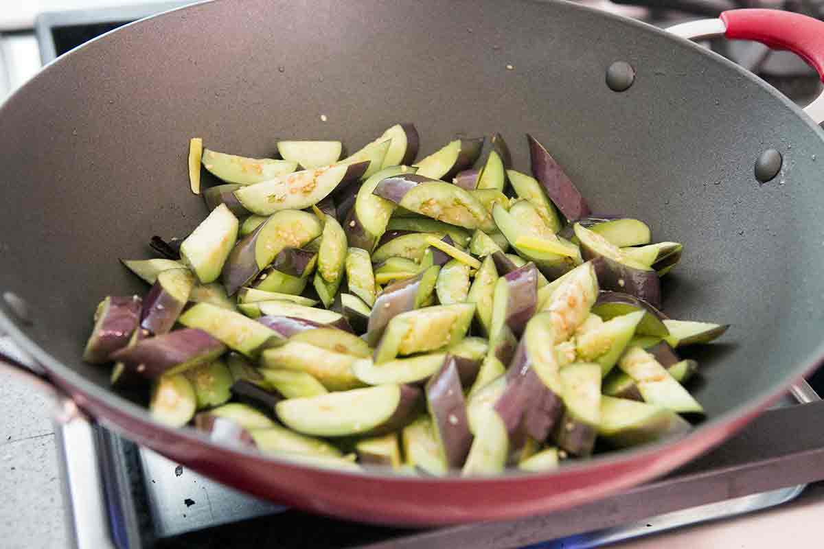 stir fry japanese eggplant