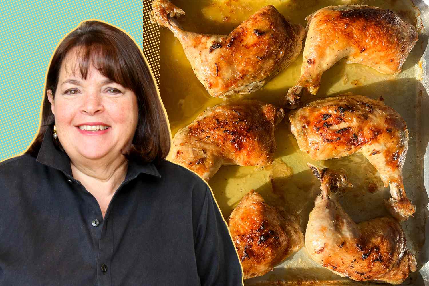Ina Garten + Tuscan Chicken on a sheet pan