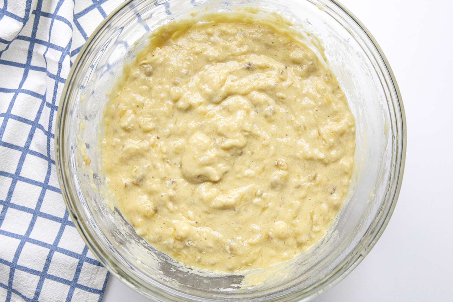 3-Ingredient Banana Pancakes Batter in a Bowl