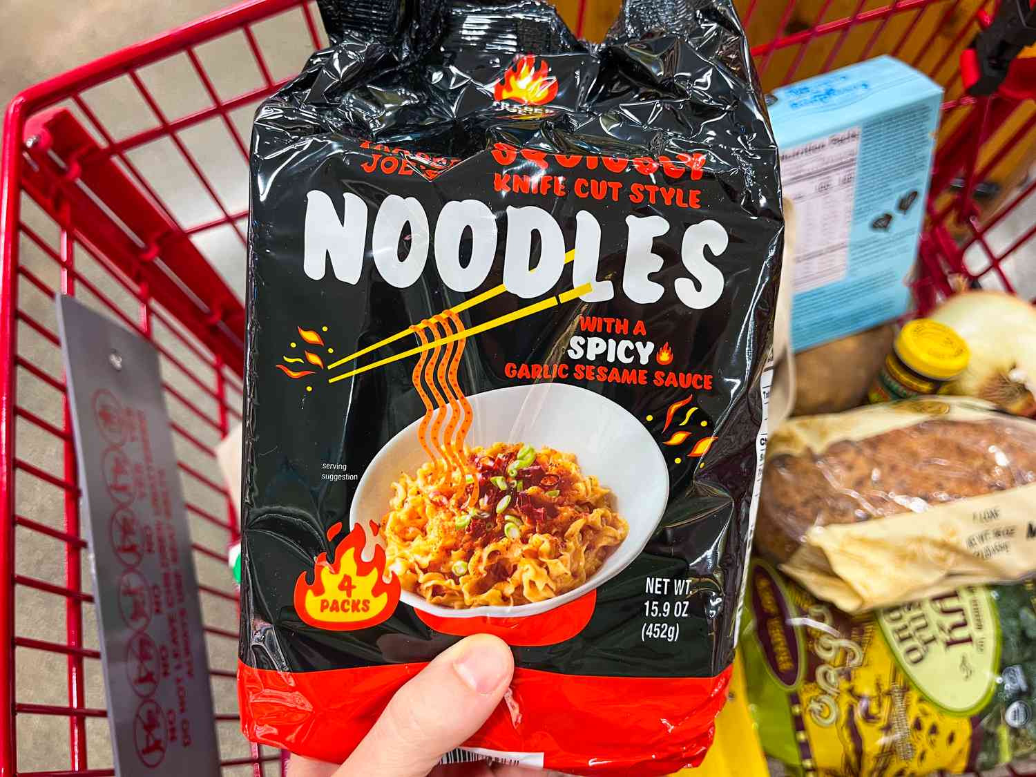 Trader Joe's Spicy Squiggly Knife Cut Noodles