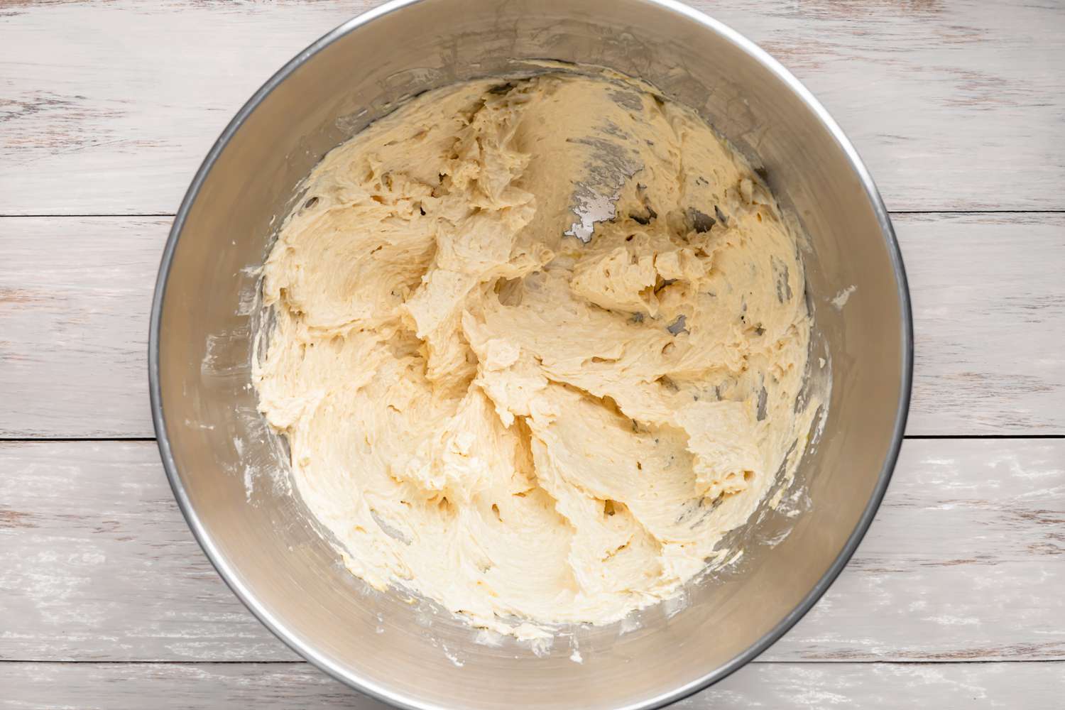 Creamed Wet Ingredients for Cookie Cake