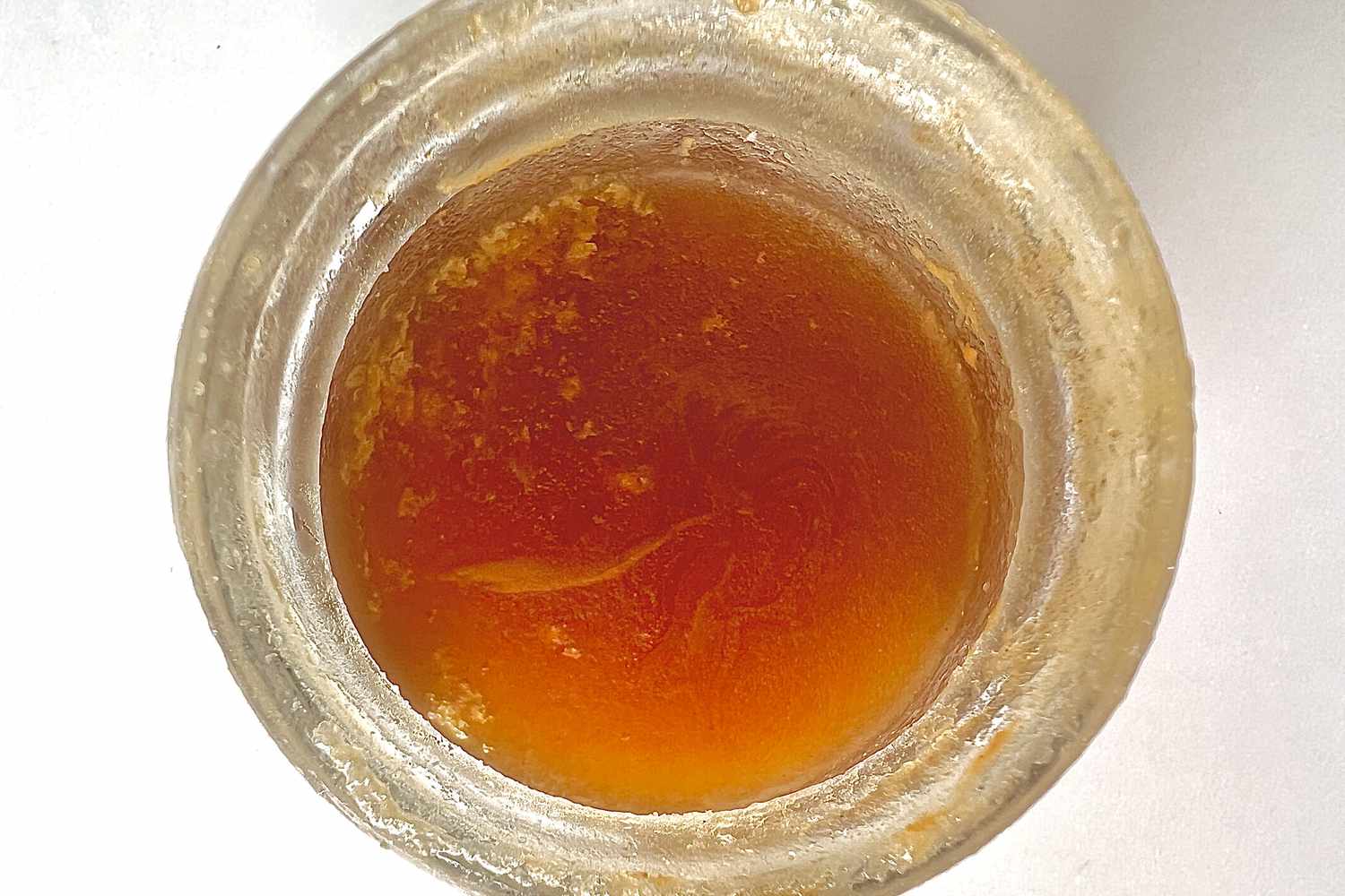 Crystallized Honey in Jar