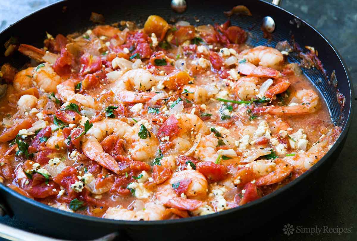 Baked Shrimp with Tomato and Feta