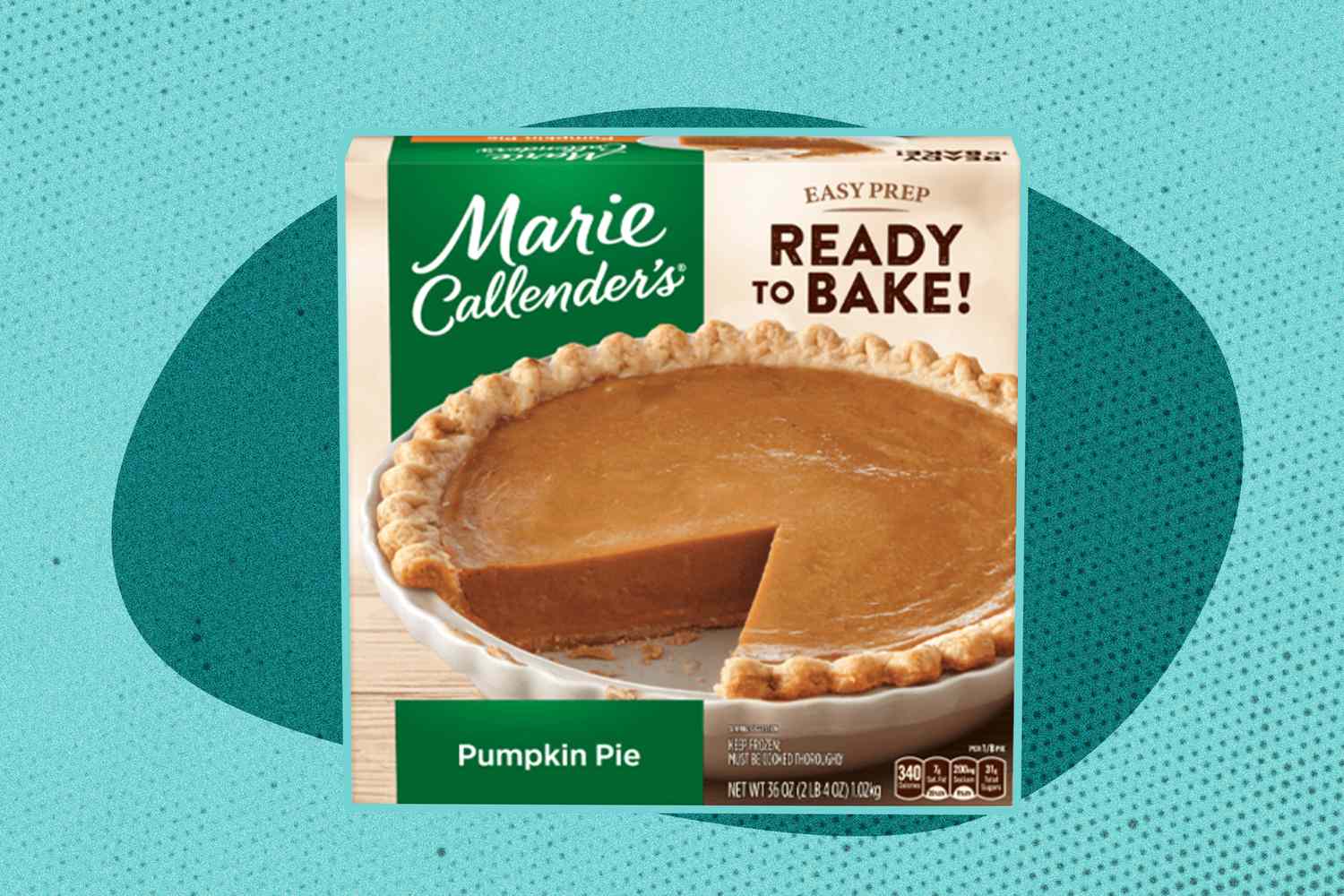 A Marie Callender's Pumpkin Pie box