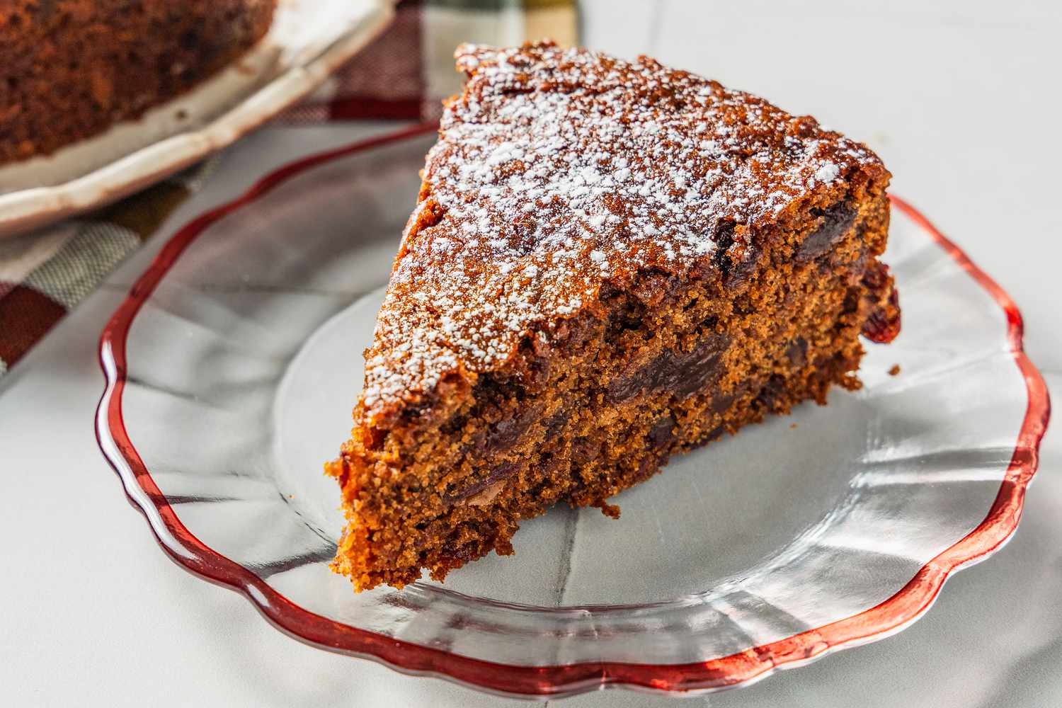 slice of war cake on a small plate 