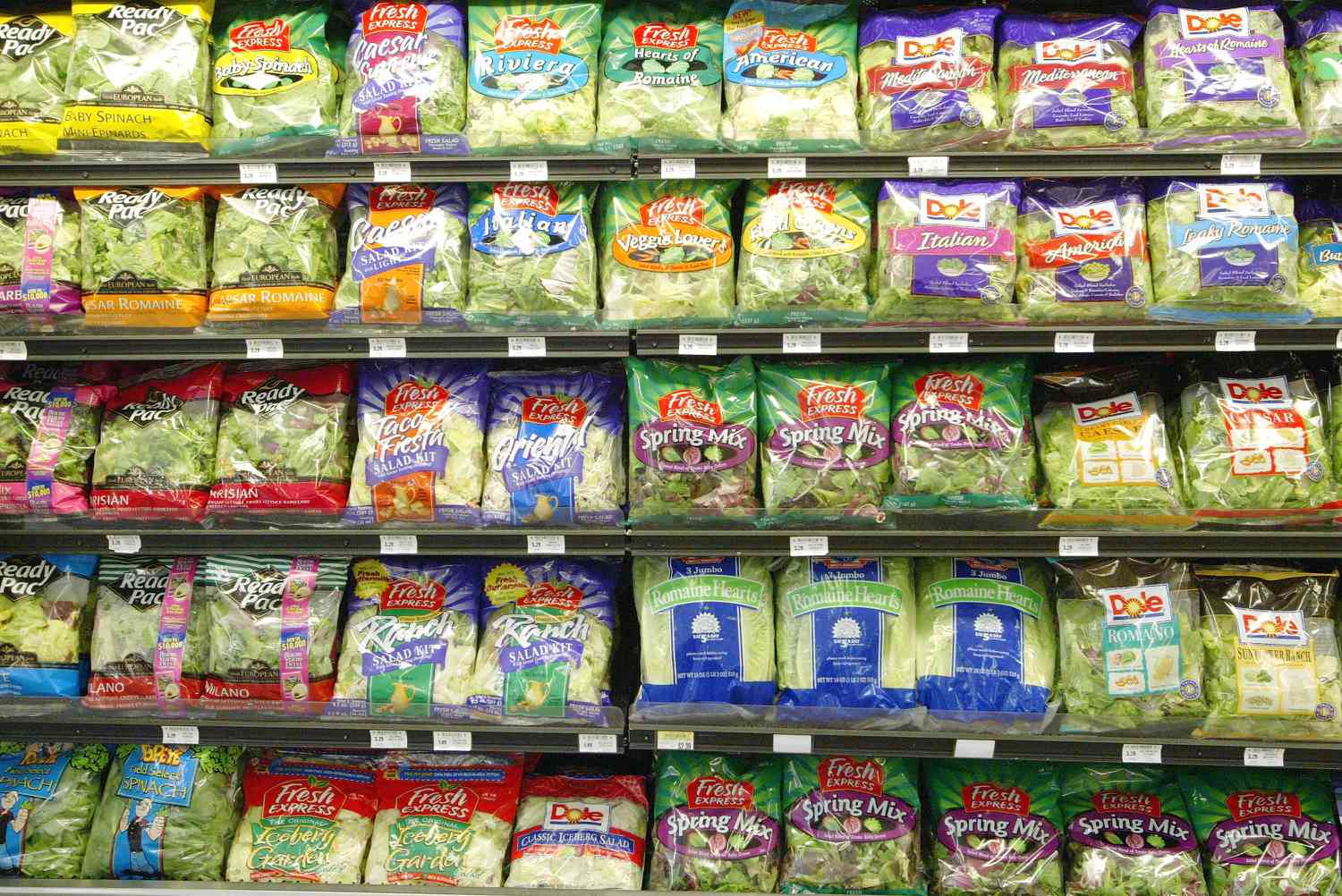 Bagged Salads in the Grocery Store