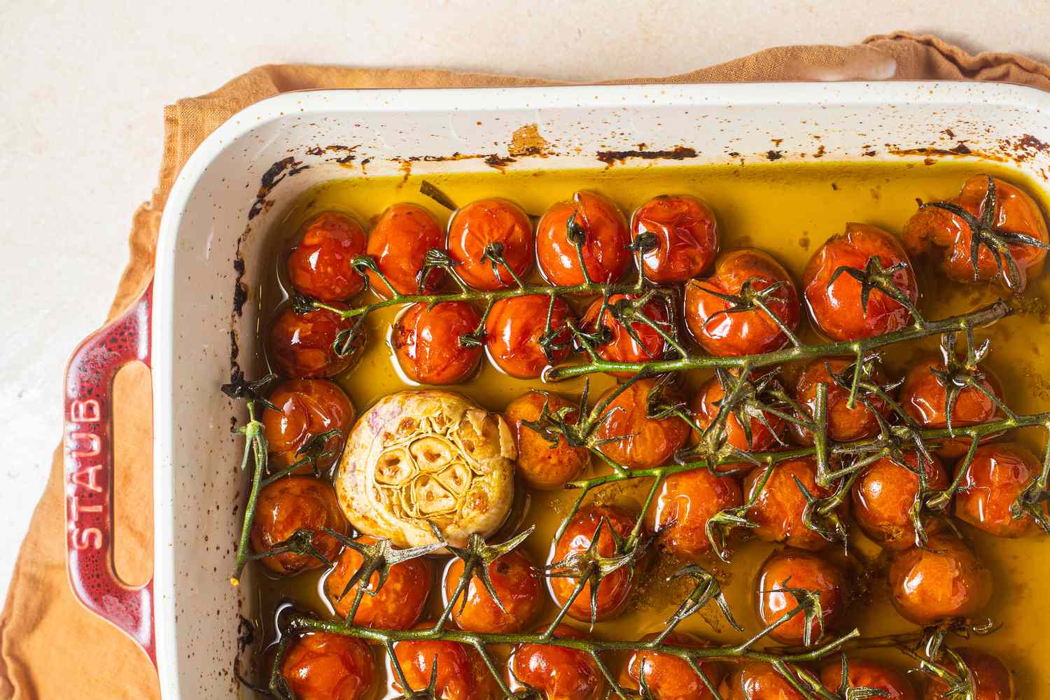Tomato Confit in a Baking Dish