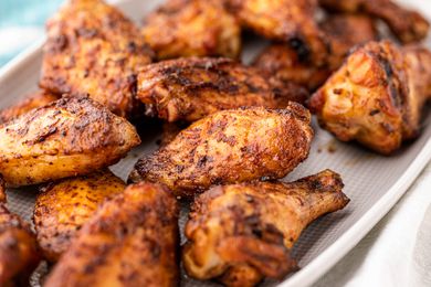 Smoked Chicken Wings on Plate