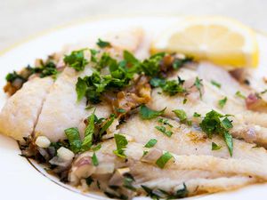 Petrale Sole in Herb Butter Sauce