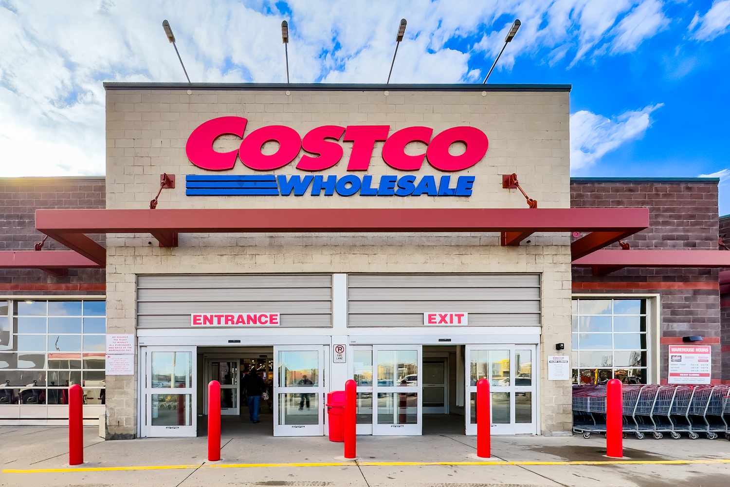An outside view of a Costco store