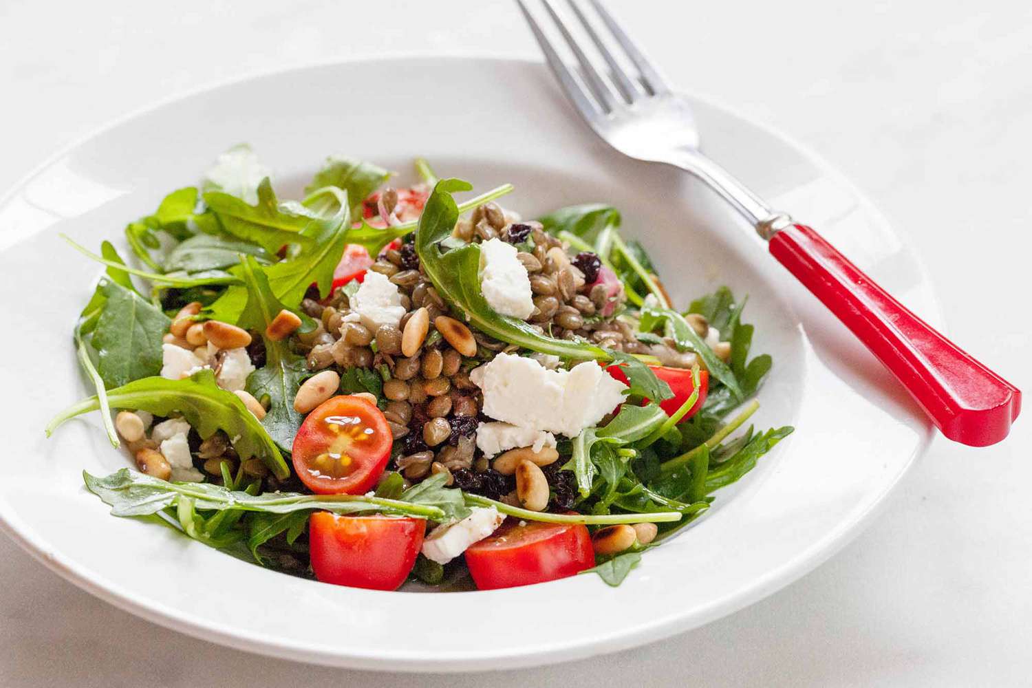 Lentil Salad with Arugula and Feta