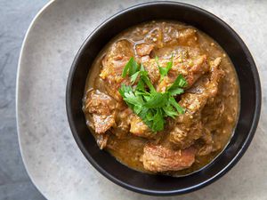 Turkey Chile Verde in a bowl
