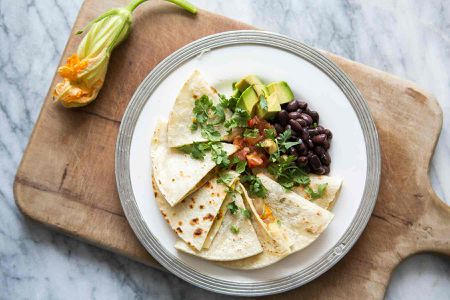 Squash Blossom Quesadillas