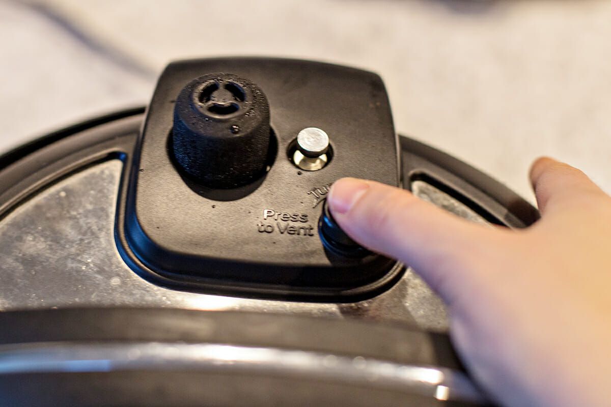 release the pressure for the instant pot pot roast