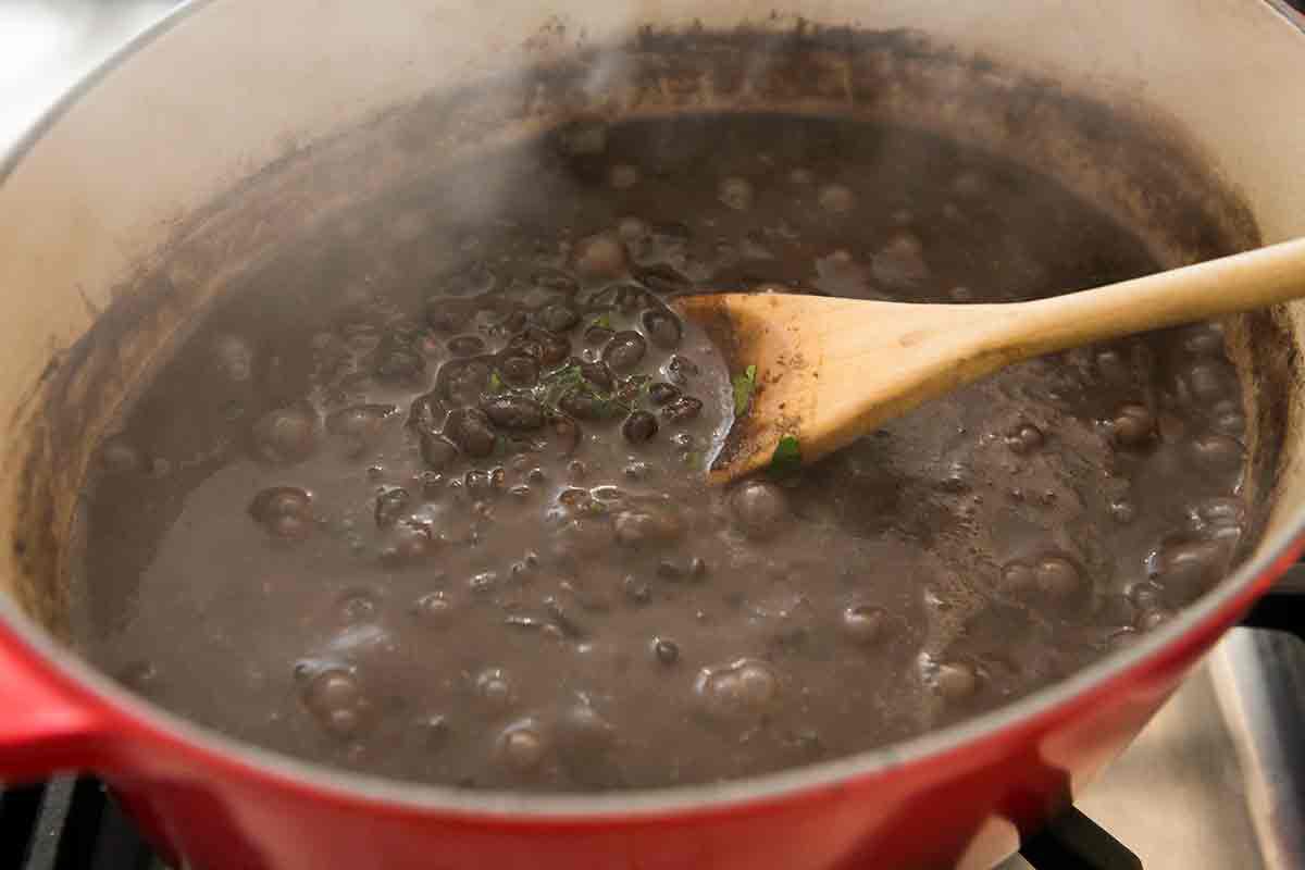 cook black beans uncovered a half hour