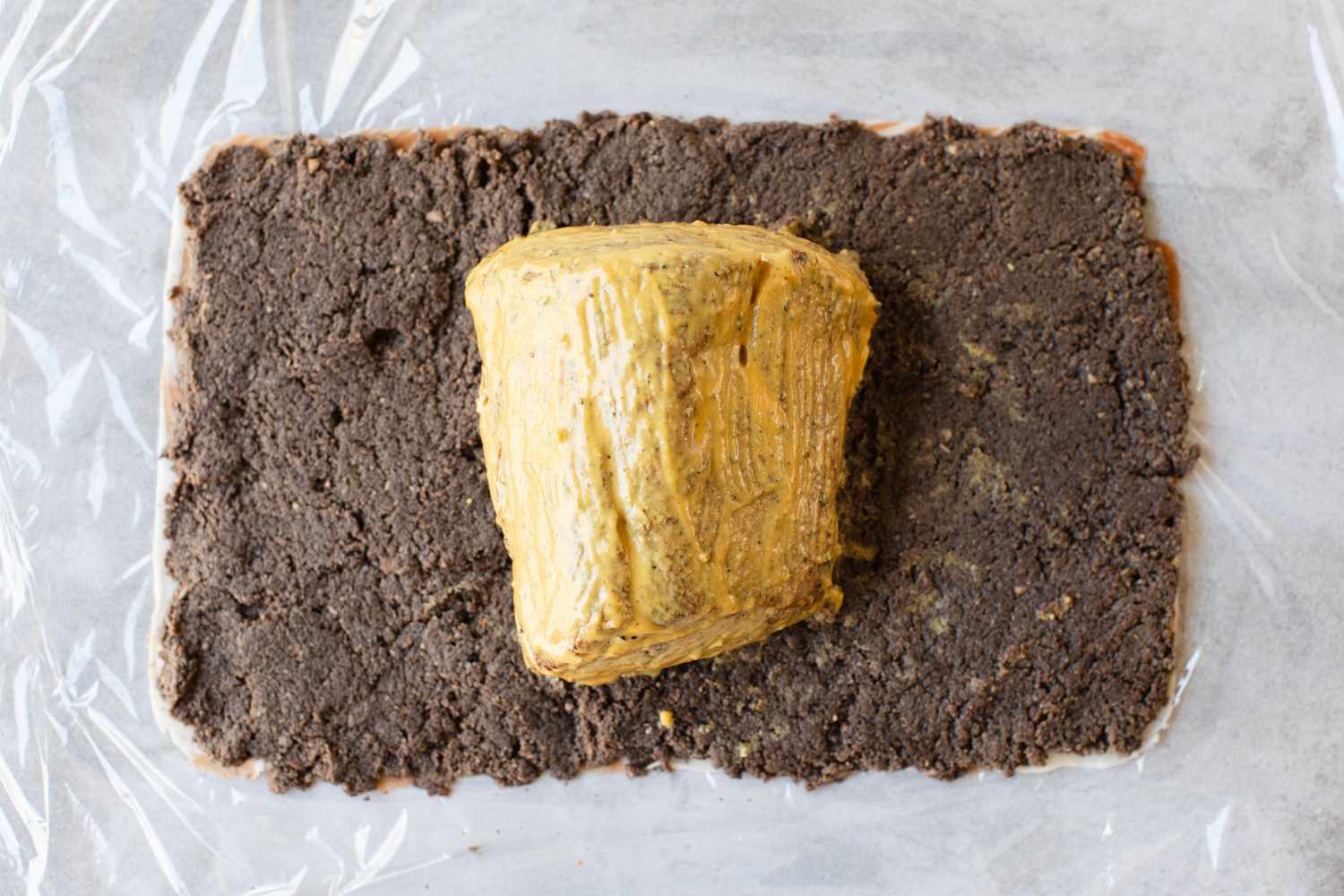 Beef Tenderloin Filet Placed on Mushroom Duxelles for Wellington Recipe