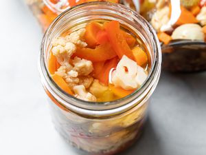 Homemade Giardiniera in a Jar