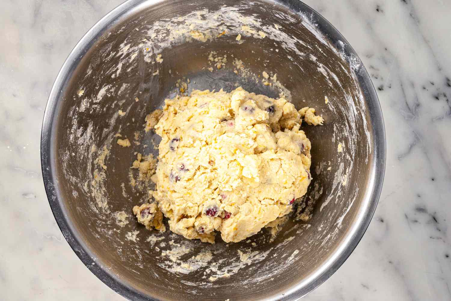 Do not overmix the dough.